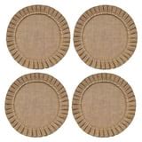 Lotpreco Burlap Round Braided Placemats Set of 4 for Dining Tables 15 ...
