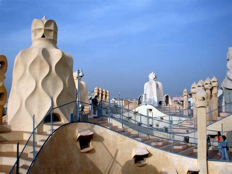 La Pedrera roof view (With images) | Gaudi, Natural landmarks, Views