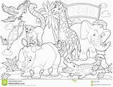 Free Zoo Animal Coloring Pages Printable Download  sketch template