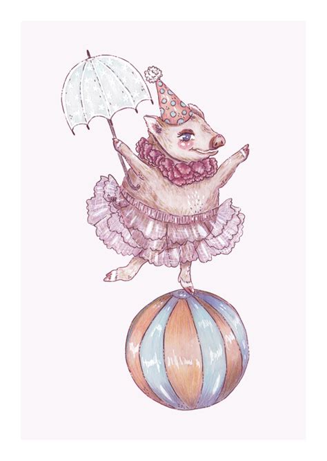 *helena gaifem* — .:Circus Pig:. Painted traditionally with...