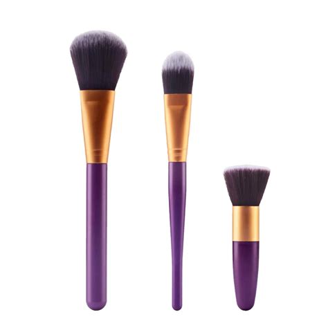 Hot sale 3Pcs Cosmetic Brush Makeup Brush Sets Kits Tools Wedding make up Premium Full Function ...