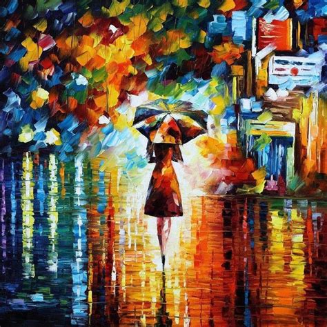 When Dreams Come True- Leonid Afremov | Princess painting, Rain painting, Painting