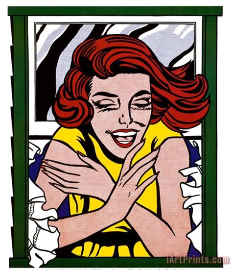 Roy Lichtenstein Girl in Window painting - Girl in Window print for sale