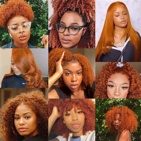 Ginger Hair Color Ideas for Black Women