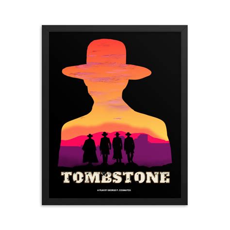 Tombstone Movie Poster, Fine Art Framed Film Print - Etsy