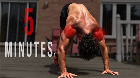 5 Minute Bodyweight Shoulder Workout (No Equipment) - YouTube