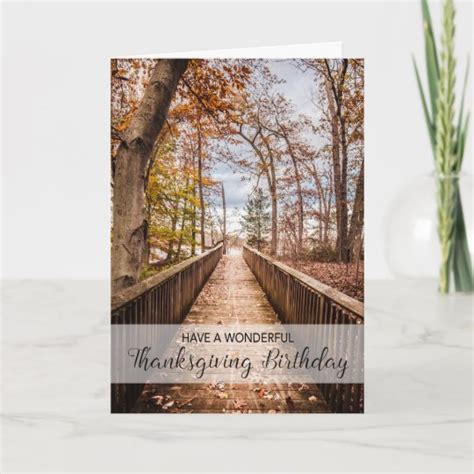 Thanksgiving Birthday Card | Zazzle.com