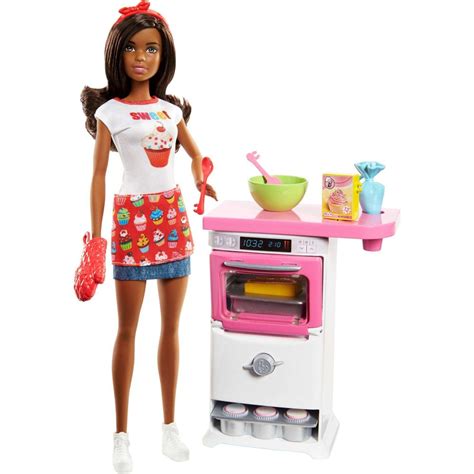 Barbie Cooking & Baking Chef Storytelling Doll and Playset, Brunette - Walmart.com - Walmart.com