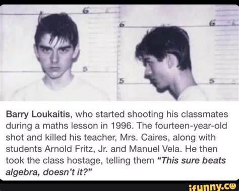 Barry Loukaitis, who started shooting his classmates during a maths ...