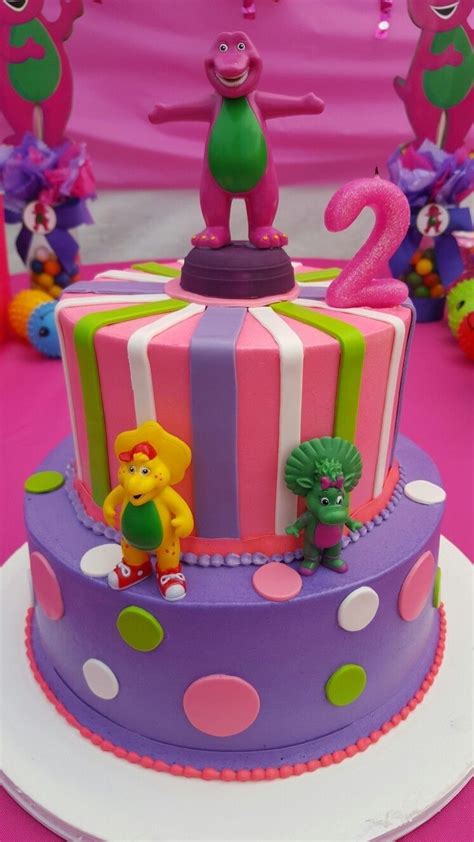 30+ Pretty Picture of Barney Birthday Cake - birijus.com | Barney birthday cake, Barney birthday ...