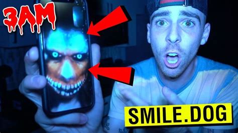 CALLING SMILE DOG ON FACETIME AT 3AM!! *THE SMILE DOG IS REAL* WATCH AT YOUR OWN RISK, YOU WILL ...