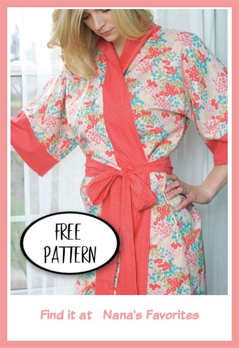 Kimono Pattern Sewing Free Bonus, There Are Multiple Design Options To Customize Your Look ...