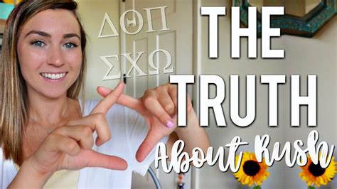 THE TRUTH ABOUT SORORITIES - Recruitment Advice - YouTube