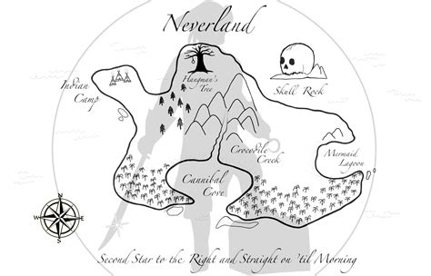 Digital Neverland Map - Etsy