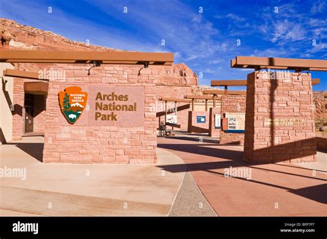 The Arches Visitor Center, Arches National Park, Utah Stock Photo - Alamy