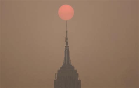 Air quality alerts triggered in New York as Canadian wildfire smoke blankets Northeast