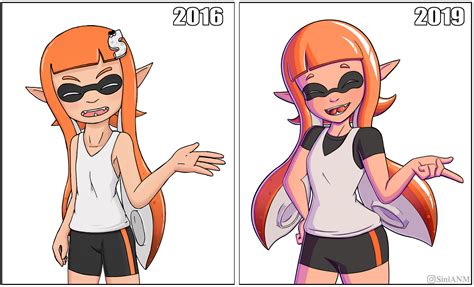 Inkling Girl Art Progress : splatoon