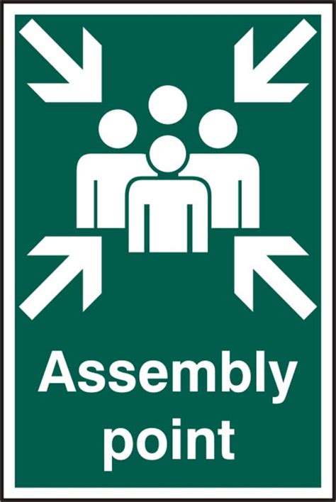 Assembly Point Self Adhesive PVC (200 x 300mm) Sign | Assembly Point Self Adhesive PVC (200 x ...