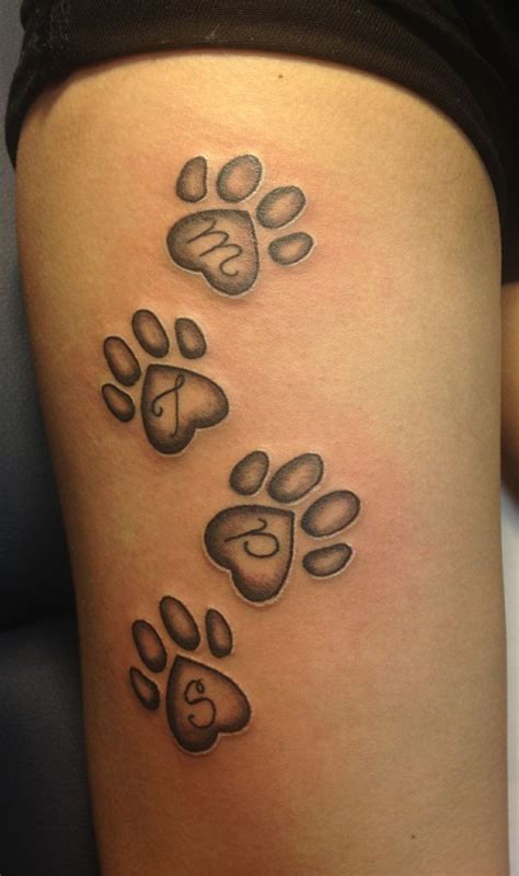 dog paw print tattoo | Cool Tattoo Ideas | Pawprint tattoo, Print ...