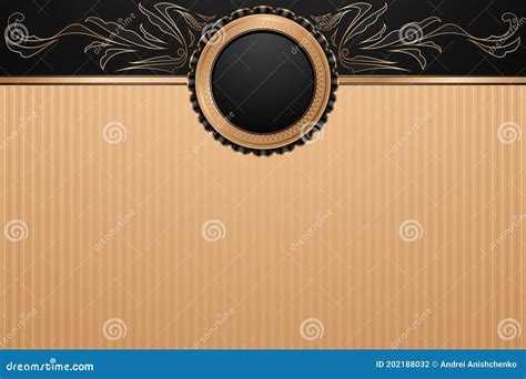 Royal Black and Gold Background Stock Vector - Illustration of bright, decoration: 202188032