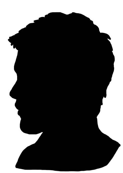 Young man's face silhouette | Silhouette art, Silhouette clip art, Person silhouette