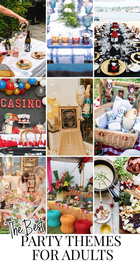 Best Party Themes for Adults (Tons of Theme Ideas) - Pizzazzerie