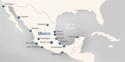 Map Mexican Ports | PANDINAVE - México