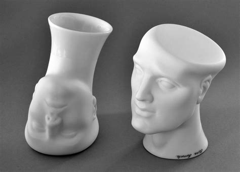 Ilona Romule - Couple. Porcelain vases 2 x h 9 cm For Sale at 1stDibs