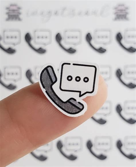 Planner Sticker Phone Call - Etsy