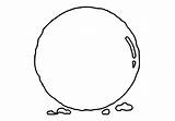 Snowball  Coloring Page sketch template