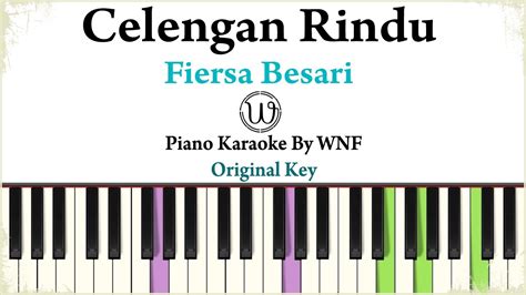 Fiersa Besari Celengan Rindu Piano Karaoke & Chord | Celengan Rindu Karaoke | Celengan Rindu ...