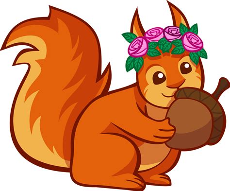 Squirrel free to use clip art - ClipartAndScrap