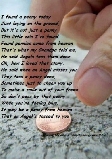 A penny isn’t much but I like the story behind it..... Favorite Quotes ...