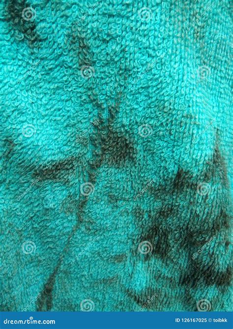 Blue Towel with Dirty Stain Stock Image - Image of background, backgroundn: 126167025