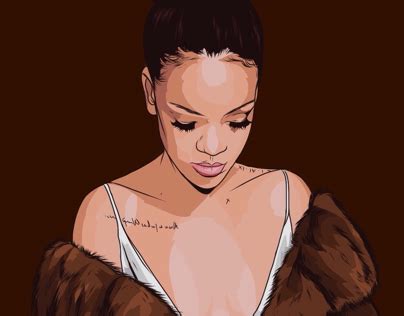 Rihanna Cartoon Drawing