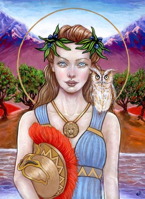 Athena Greek Mythology Goddess Fine Art Print by Tammy Wampler - Etsy