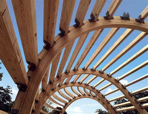 Curved glulam beams for an L shaped house. Glulam by Unalam! | Wood architecture, Timber ...