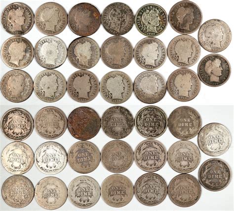 Barber Dime Collection (122586) - Holabird Western Americana Collections