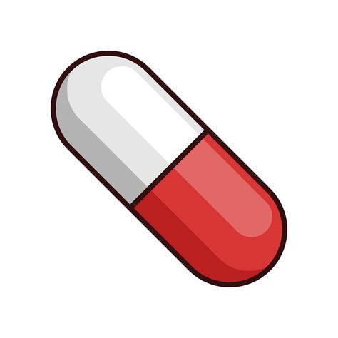 Vector pill icon isolated on white background 6032131 Vector Art at ...