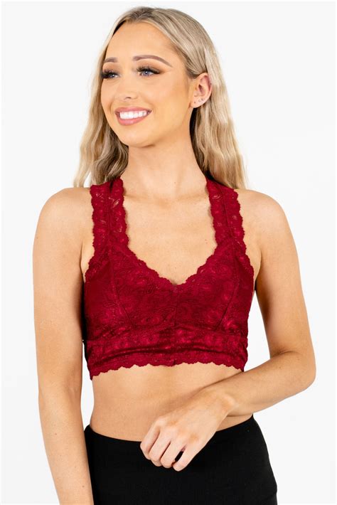 Lover Red Lace Bralette | Boutique Bralettes for Women - Bella Ella ...