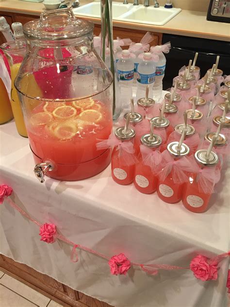 Pink Lemonade in Personalized Bottles