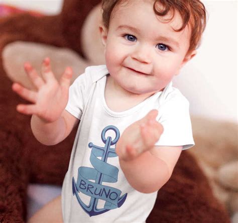 Baby anchor body with name - TenStickers