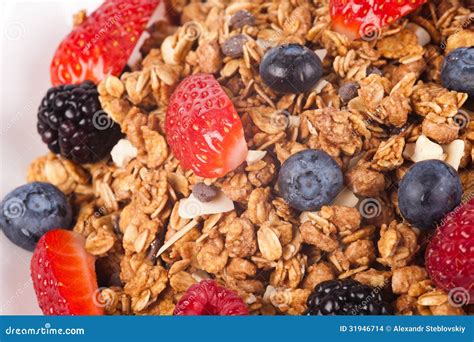 Muesli stock photo. Image of fresh, organic, eating, flakes - 31946714