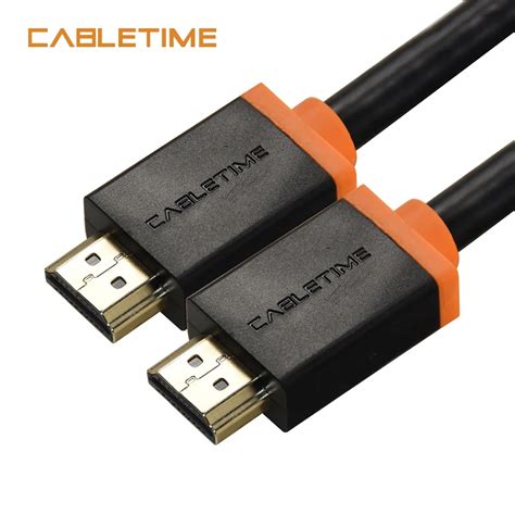 Cabletime Thunderbolt HDMI cable 4K 2.0 60hz HDMI TO HDMI cable adaptor converter 1 3m 5m audio ...