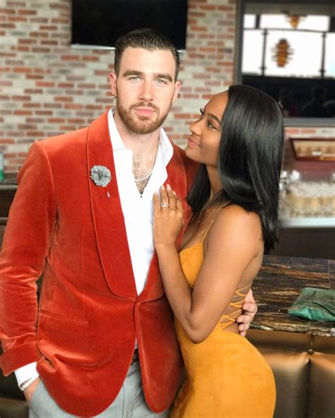 Football Player Travis Kelce & girlfriend ig = iamkaylanicole (With ...