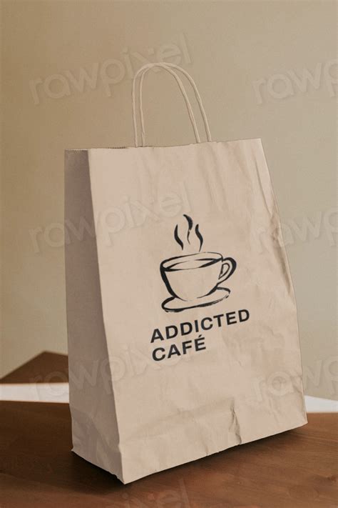 Brown paper bag mockup, editable | Premium Mockup Generator - rawpixel