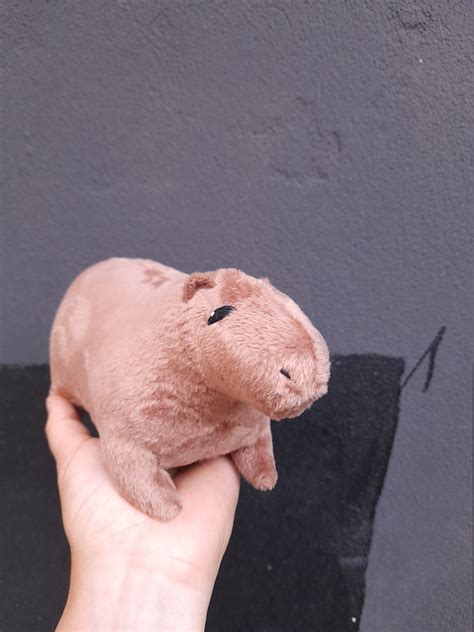 Capybara Plush Toy Stuffed Capybara Plushie Fluffy | Etsy