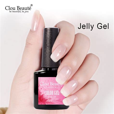 Clou Beaute Milky Color Nude Opal White Jelly Gel Nail Polish Varnish ...
