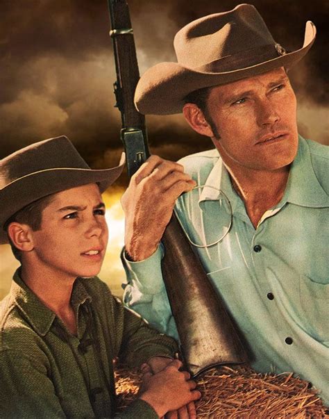 Chuck Connors, Johnny Crawford - The Rifleman (1959) | The rifleman, Johnny crawford, Chuck connors