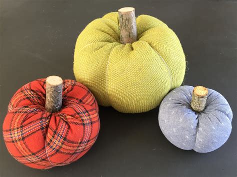 Fabric Pumpkins Pumpkin Autumn Decor Thanksgiving Decor | Etsy